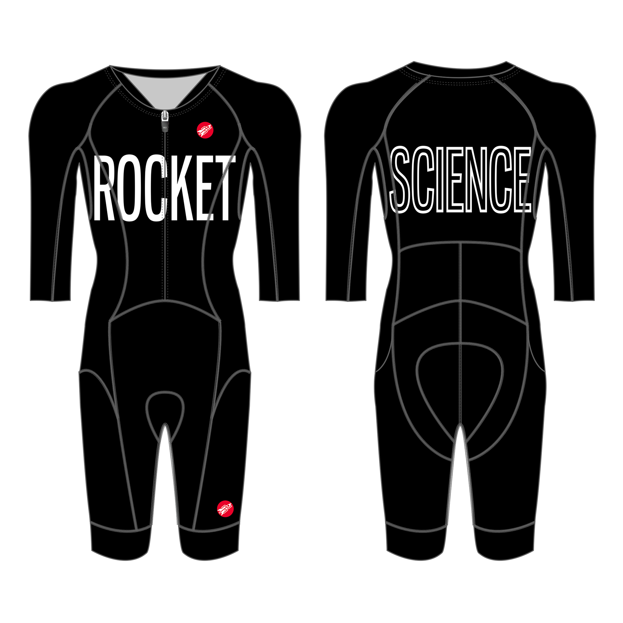 Elite Men's Time Trial Suit, Long Sleeve