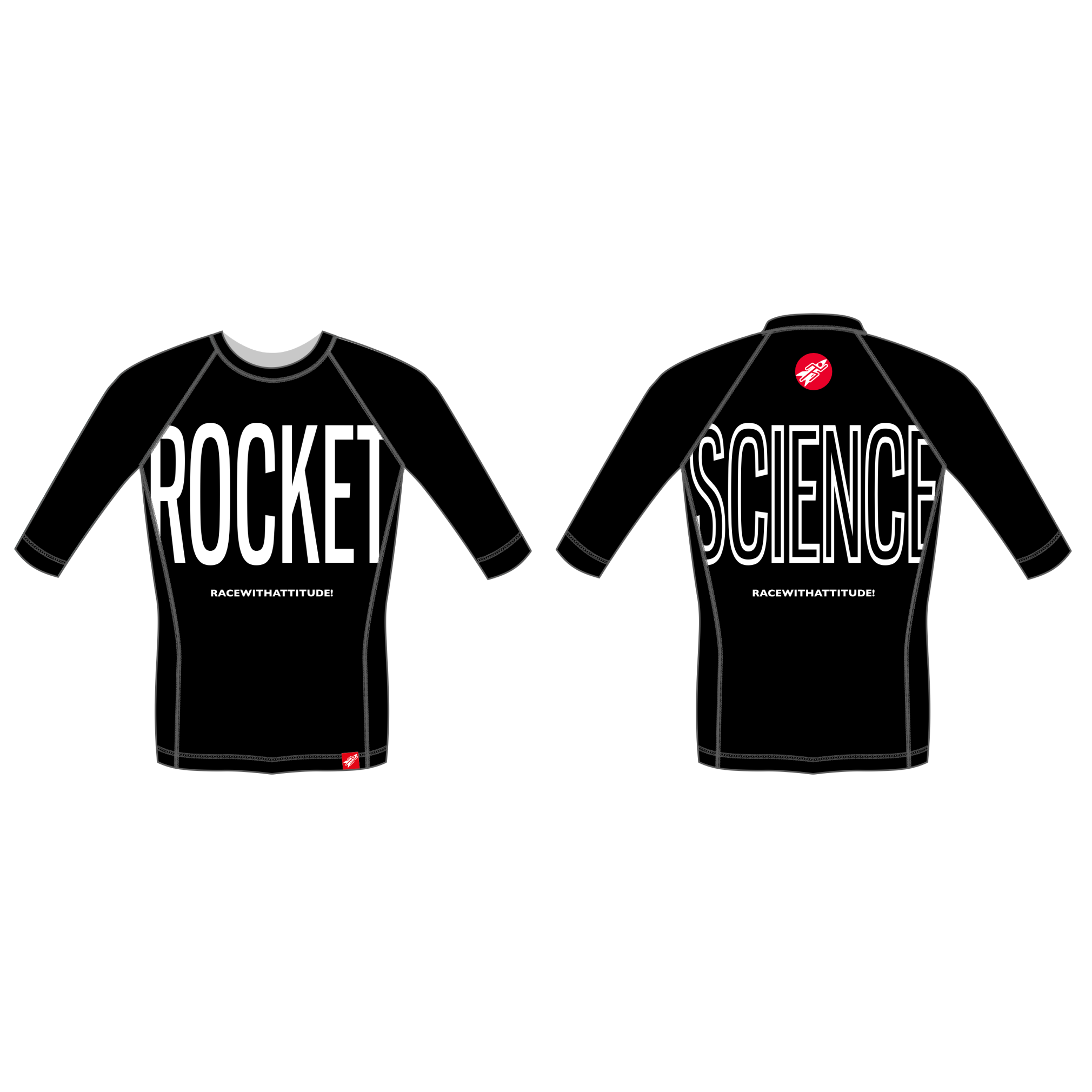 Men's Rash Guard Mid Sleeve Crew Neck