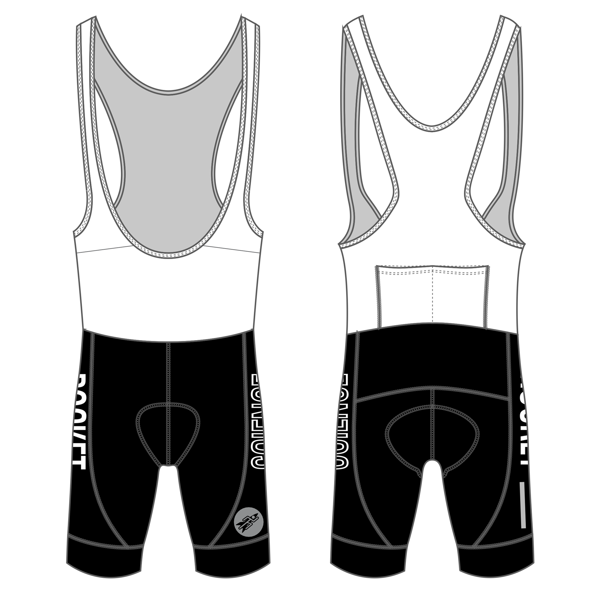 Real J&J Men's Bibs, Standard Padding