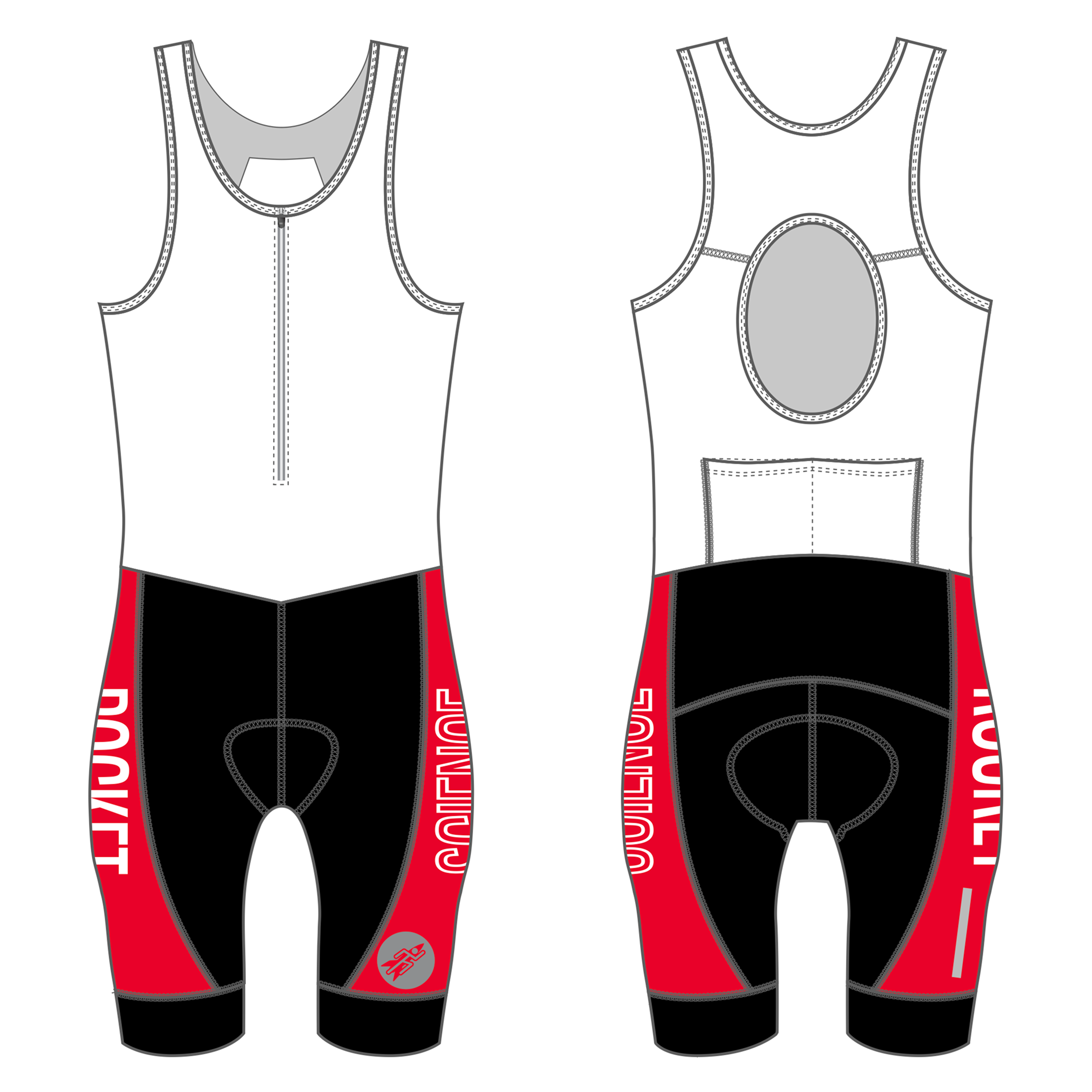 Real J&J Women's Bibs, Standard Padding