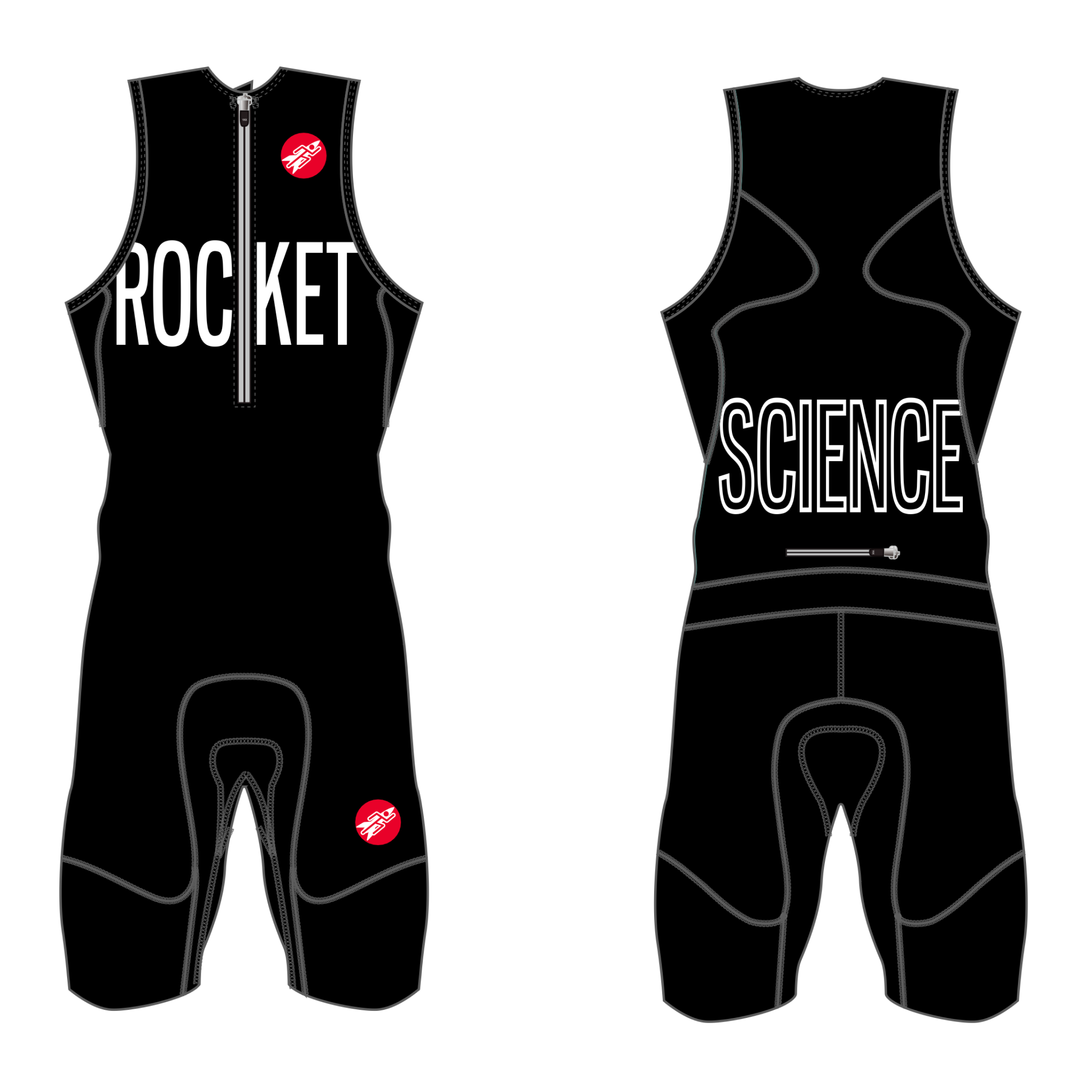 Rocket Men's, sleeveless with leg gripper