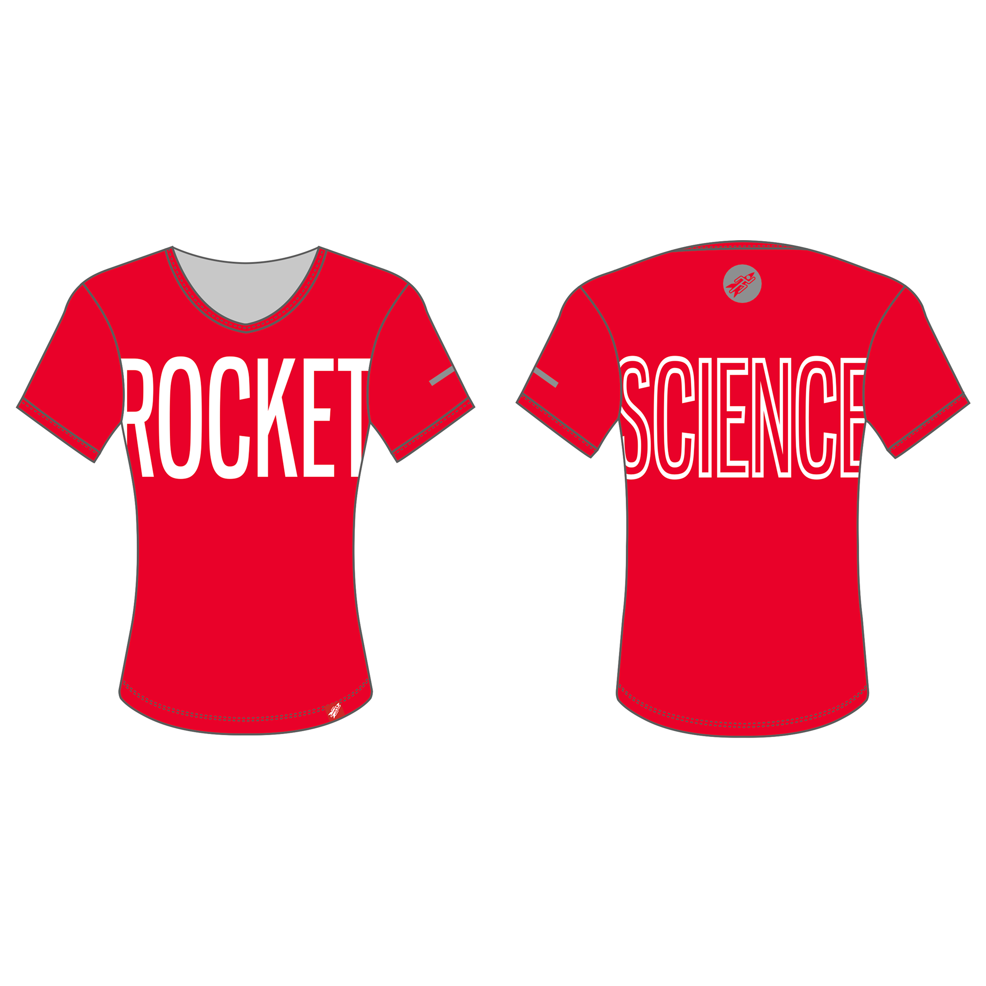 Women's Tech-Tee, Heart Shape Neck