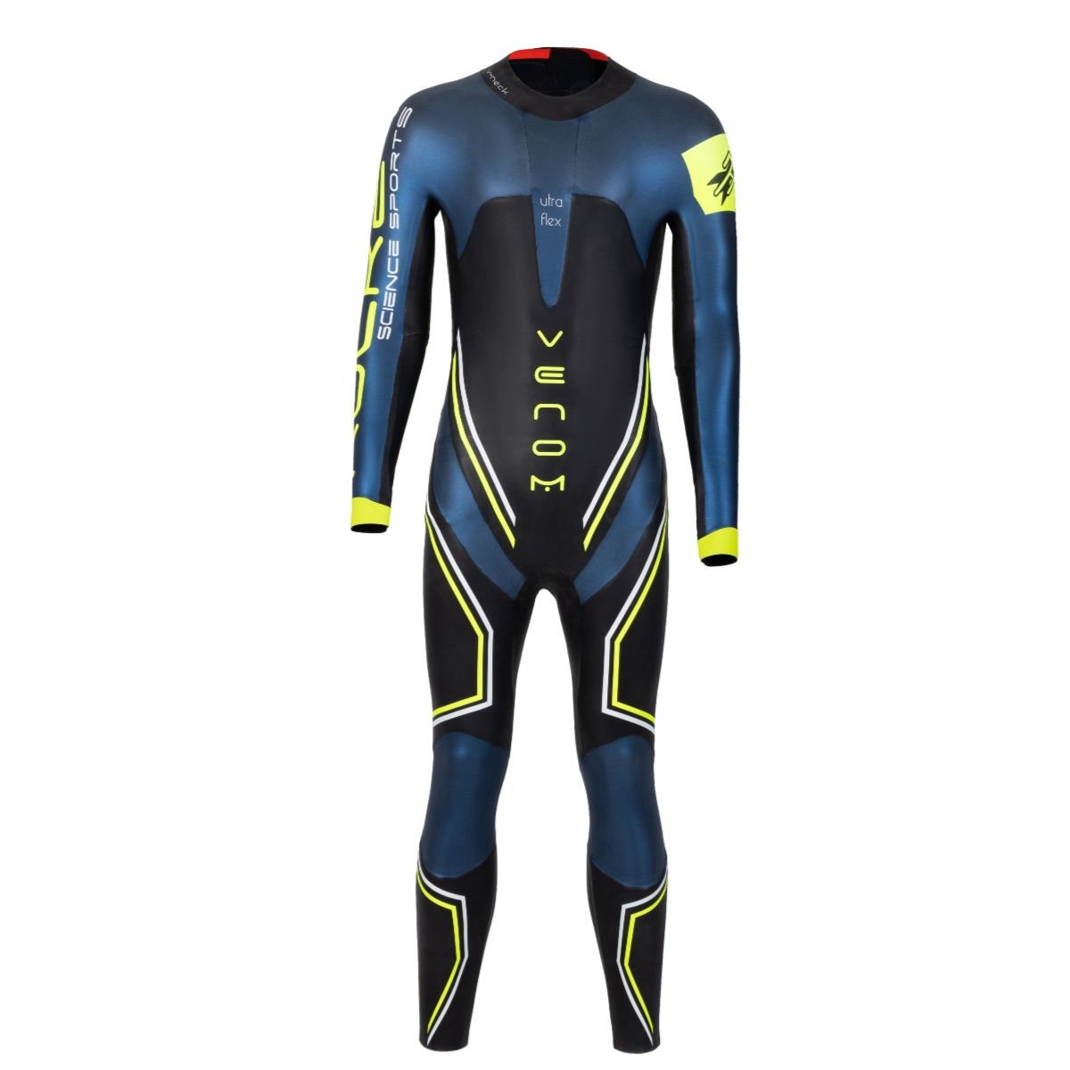 Rocket Science Sports VENOM long-sleeve men’s wetsuit for triathlon and open-water performance front