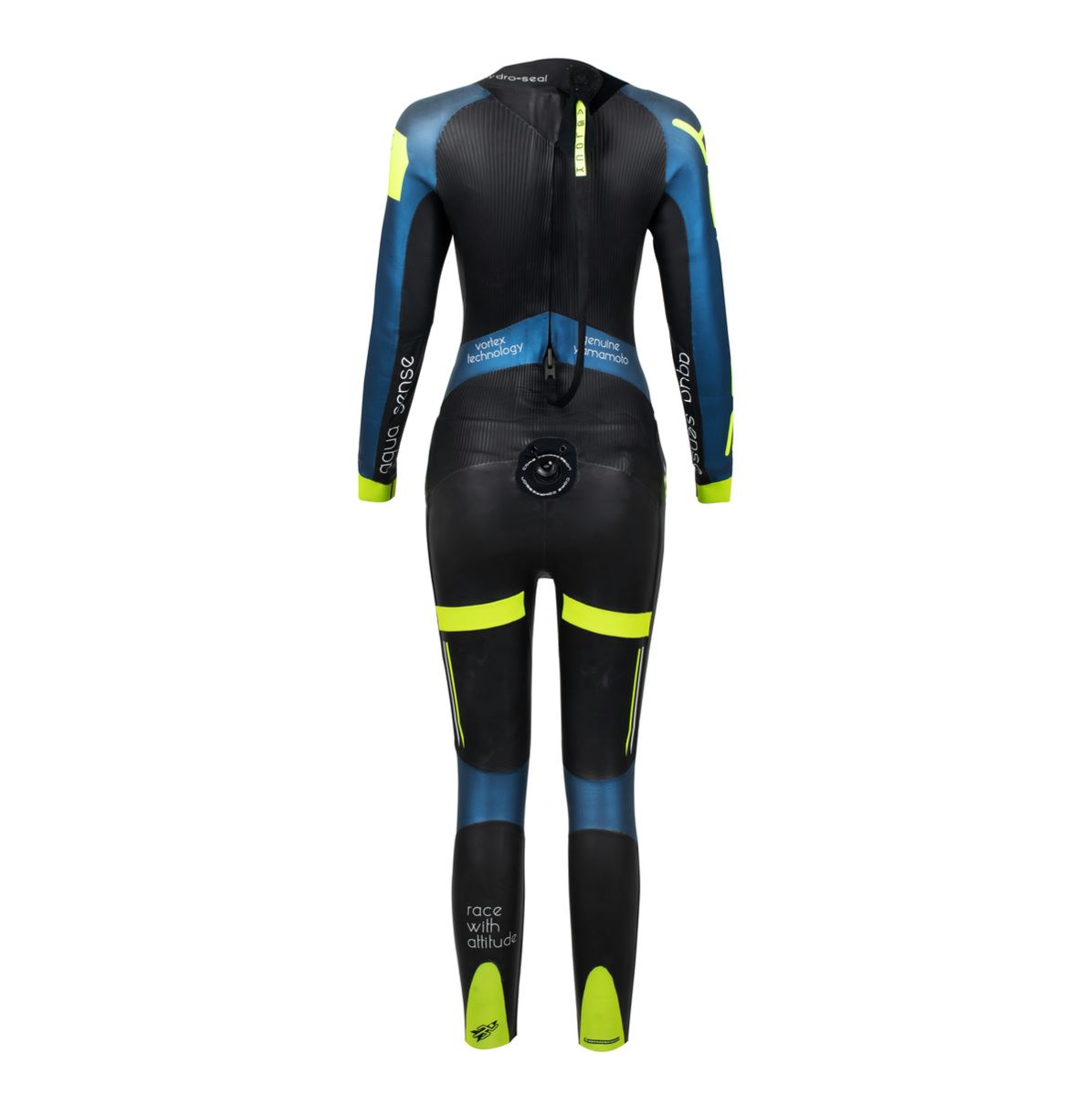 Rocket Science Sports VENOM women’s long-sleeve wetsuit designed for triathlon and open-water swimming back
