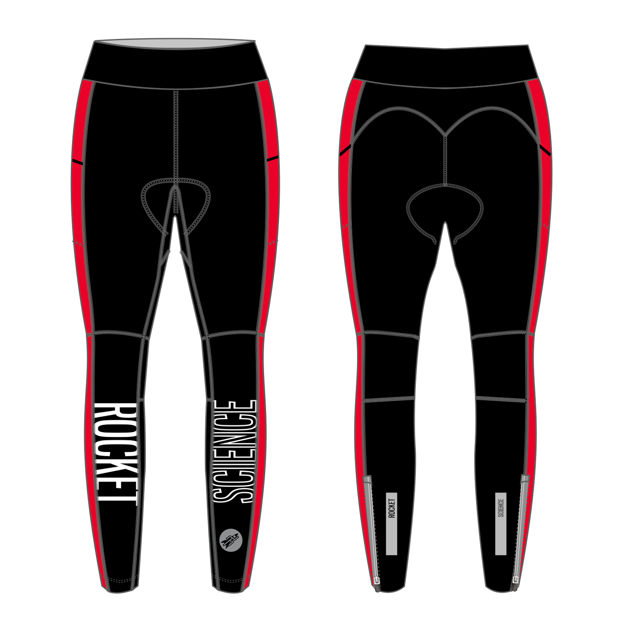 Women's Winter Long Tights, Premium Padding