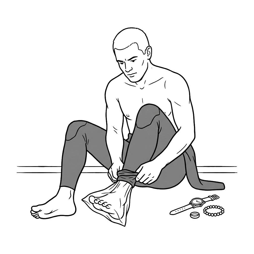 Step 1: prepare and fit the legs