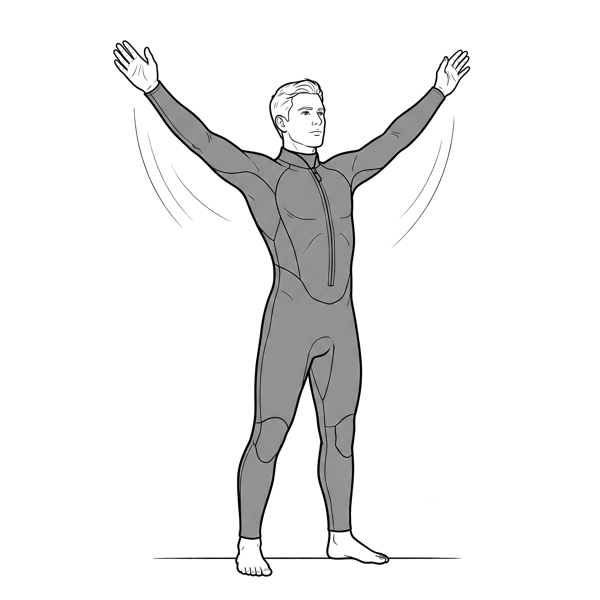 Step 7: stretching to test range of motion