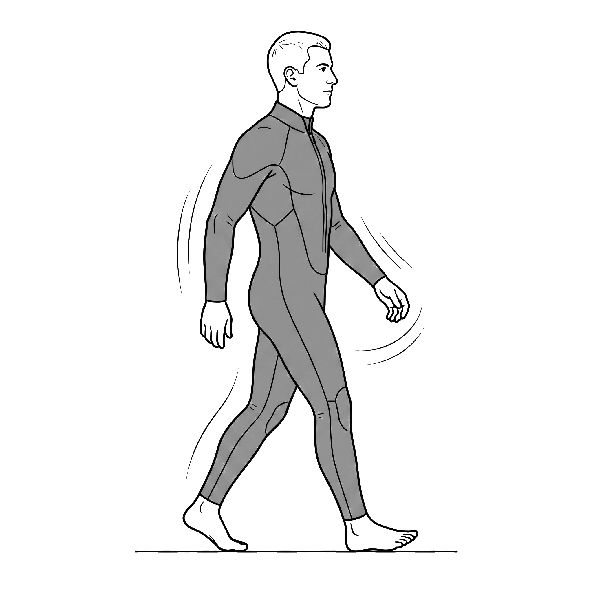 Step 7: walking to test the fit